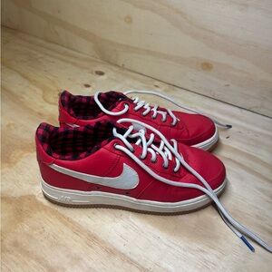 Kids Red and White Sneakers